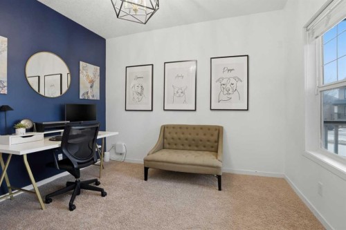 119 Prestwick Terrace Se, Calgary, AB - Indoor Photo Showing Office