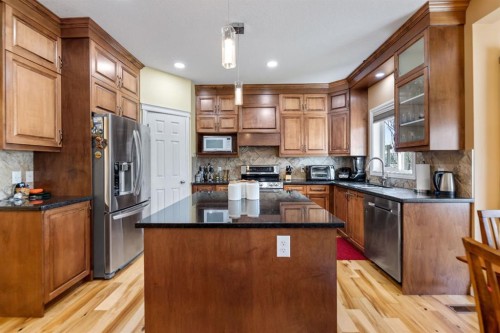 115 Kincora View Nw, Calgary, AB - Indoor Photo Showing Kitchen With Stainless Steel Kitchen