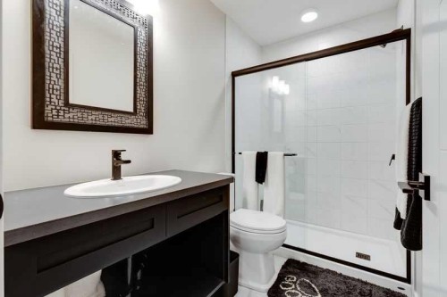 100 Langwell Common Se, Airdrie, AB - Indoor Photo Showing Bathroom