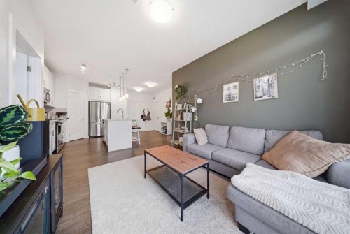 104-20 Walgrove Walk Se, Calgary, AB - Indoor Photo Showing Living Room