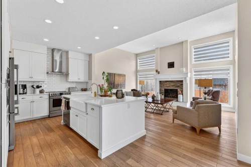 204 Walden Landing Se, Calgary, AB - Indoor With Fireplace