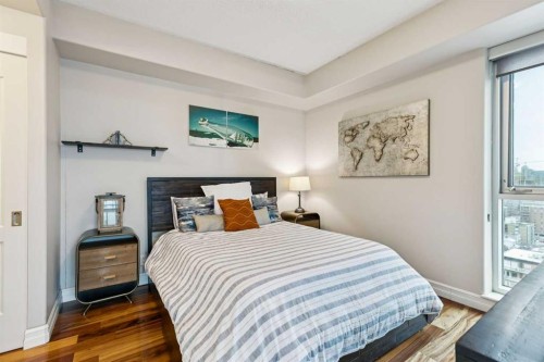 1701-836 15 Avenue, Calgary, AB - Indoor Photo Showing Bedroom