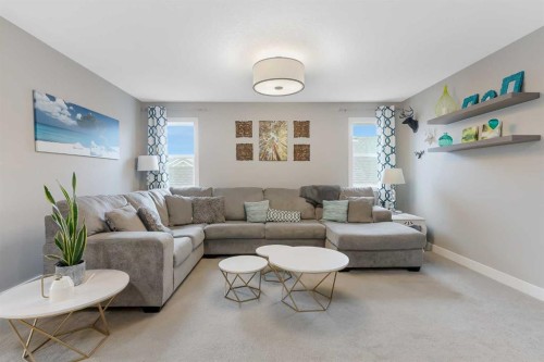 173 Auburn Sound Close Se, Calgary, AB - Indoor Photo Showing Living Room