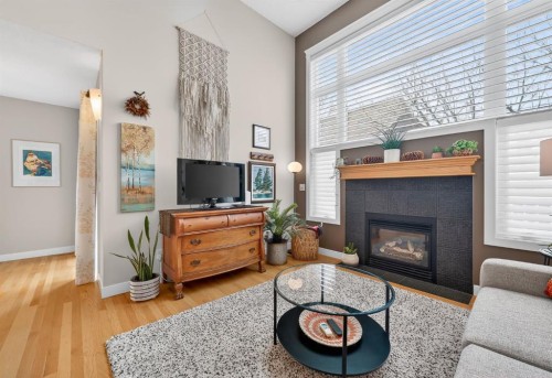 86 Inglewood Point Se, Calgary, AB - Indoor Photo Showing Living Room With Fireplace