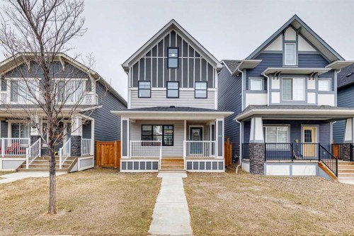 27 Masters Manor Se, Calgary, AB - Outdoor With Deck Patio Veranda With Facade