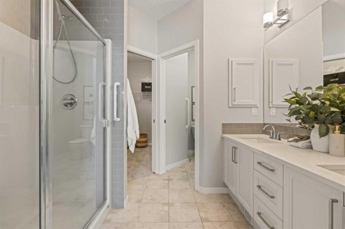 106-55 Fireside Circle, Cochrane, AB - Indoor Photo Showing Bathroom