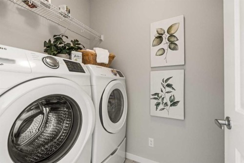 106-55 Fireside Circle, Cochrane, AB - Indoor Photo Showing Laundry Room