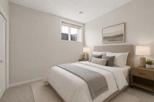 106-55 Fireside Circle, Cochrane, AB - Indoor Photo Showing Bedroom