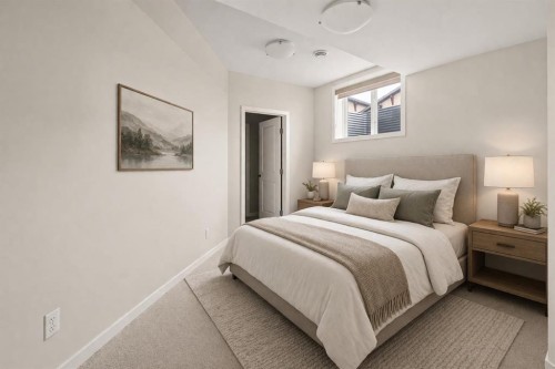 106-55 Fireside Circle, Cochrane, AB - Indoor Photo Showing Bedroom