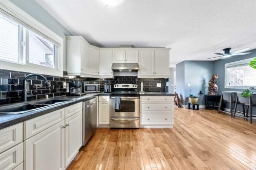 28 Riverbirch Place Se, Calgary, AB - Indoor Photo Showing Kitchen With Double Sink