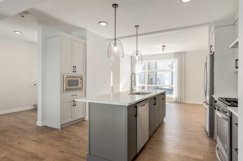 121 Walden Lane Se, Calgary, AB - Indoor Photo Showing Kitchen With Upgraded Kitchen