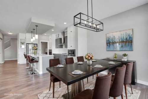 47 Corner Meadows Row Ne, Calgary, AB - Indoor Photo Showing Dining Room