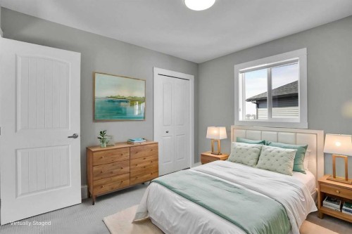 47 Corner Meadows Row Ne, Calgary, AB - Indoor Photo Showing Bedroom