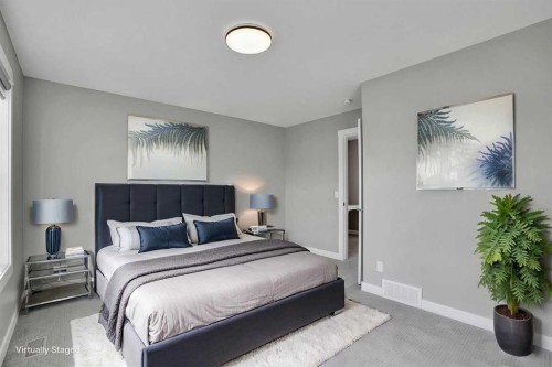 47 Corner Meadows Row Ne, Calgary, AB - Indoor Photo Showing Bedroom