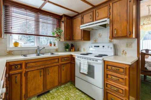 68 Silver Ridge Court Nw, Calgary, AB - Indoor Photo Showing Kitchen With Double Sink