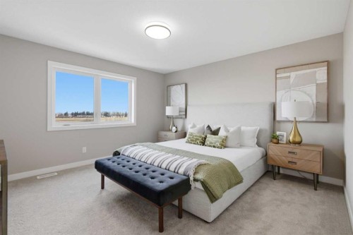 147 Belvedere Crescent Se, Calgary, AB - Indoor Photo Showing Bedroom