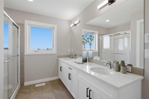 147 Belvedere Crescent Se, Calgary, AB - Indoor Photo Showing Bathroom