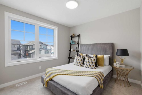 147 Belvedere Crescent Se, Calgary, AB - Indoor Photo Showing Bedroom