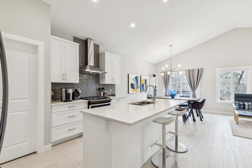 103 Walgrove Green Se, Calgary, AB - Indoor Photo Showing Kitchen With Double Sink With Upgraded Kitchen