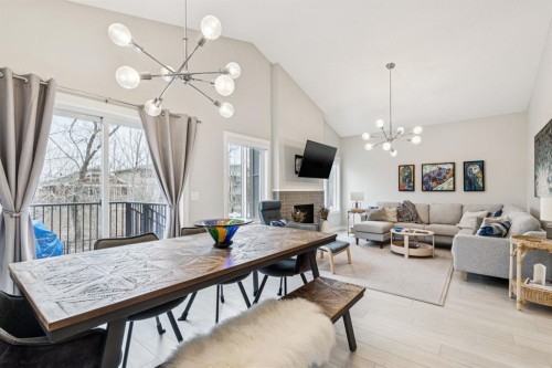 103 Walgrove Green Se, Calgary, AB - Indoor With Fireplace