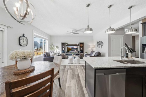 141 Willow Park, Cochrane, AB - Indoor Photo Showing Kitchen With Double Sink With Upgraded Kitchen