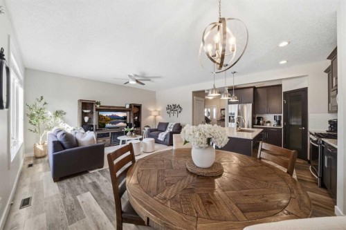 141 Willow Park, Cochrane, AB - Indoor Photo Showing Dining Room