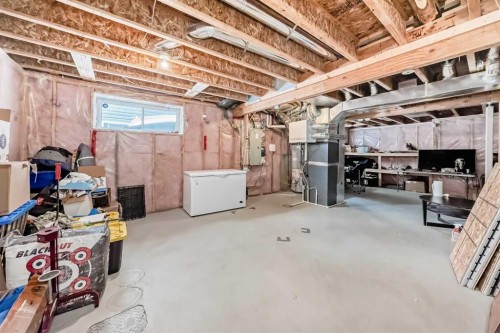 17 Redstone Common Ne, Calgary, AB - Indoor Photo Showing Basement