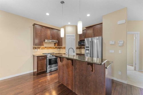 46 Autumn Crescent Se, Calgary, AB - Indoor Photo Showing Kitchen With Stainless Steel Kitchen With Upgraded Kitchen