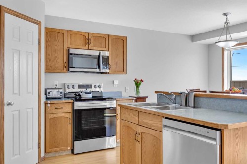 192 Somerglen Common, Calgary, AB - Indoor Photo Showing Kitchen With Double Sink