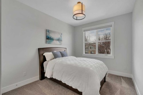 1148 Radnor Avenue Ne, Calgary, AB - Indoor Photo Showing Bedroom
