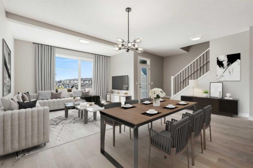 8 Waterford Glen, Chestermere, AB - Indoor Photo Showing Living Room