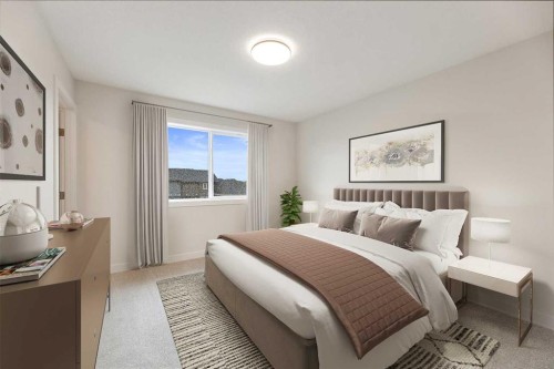 219 Waterford Heights, Chestermere, AB - Indoor Photo Showing Bedroom