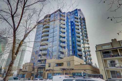 1409-303 13 Avenue Sw, Calgary, AB - Outdoor With Balcony With Facade