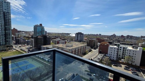 1409-303 13 Avenue Sw, Calgary, AB - Outdoor With Balcony With View