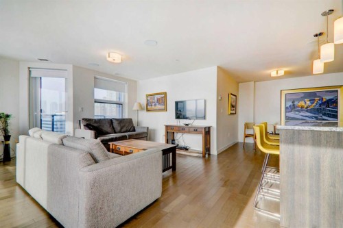 1409-303 13 Avenue Sw, Calgary, AB - Indoor Photo Showing Living Room