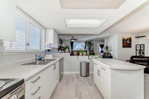 3315 Catalina Boulevard Ne, Calgary, AB - Indoor Photo Showing Kitchen With Double Sink