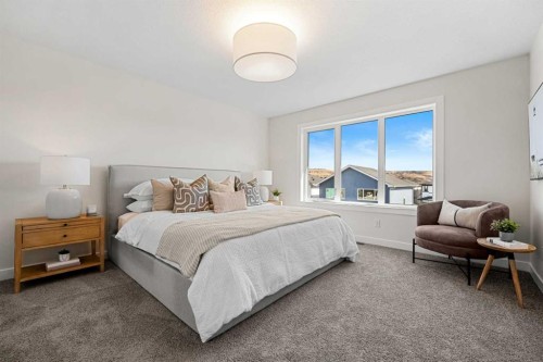 121 Quartz Crescent, Cochrane, AB - Indoor Photo Showing Bedroom