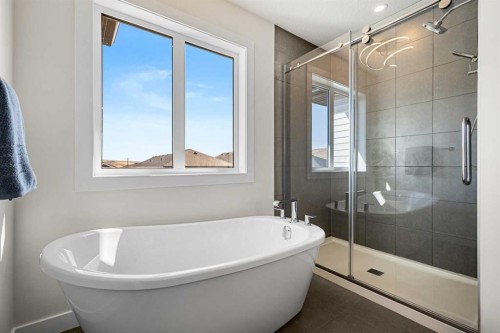 121 Quartz Crescent, Cochrane, AB - Indoor Photo Showing Bathroom