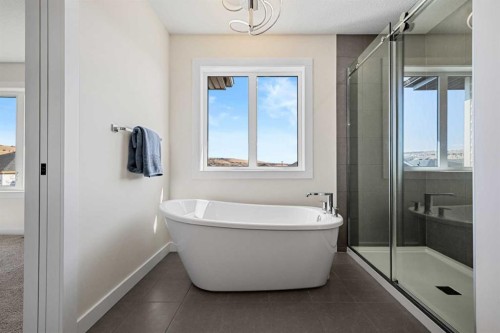 121 Quartz Crescent, Cochrane, AB - Indoor Photo Showing Bathroom