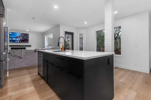 129 Sundown Place Se, Calgary, AB - Indoor Photo Showing Kitchen With Upgraded Kitchen