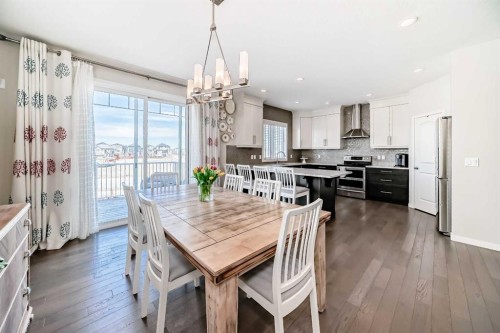 35 Walden Mount Se, Calgary, AB - Indoor Photo Showing Dining Room