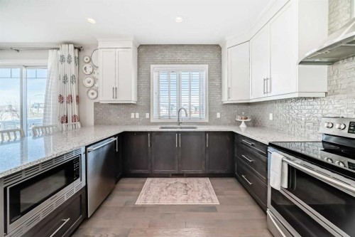 35 Walden Mount Se, Calgary, AB - Indoor Photo Showing Kitchen With Stainless Steel Kitchen With Upgraded Kitchen