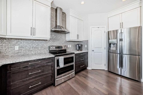 35 Walden Mount Se, Calgary, AB - Indoor Photo Showing Kitchen With Stainless Steel Kitchen With Upgraded Kitchen