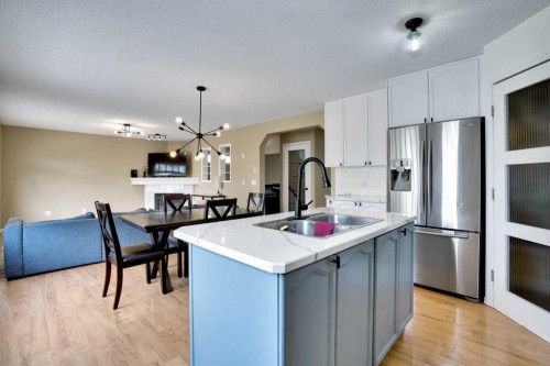 356 Chaparral Drive Se, Calgary, AB - Indoor Photo Showing Kitchen With Stainless Steel Kitchen With Double Sink