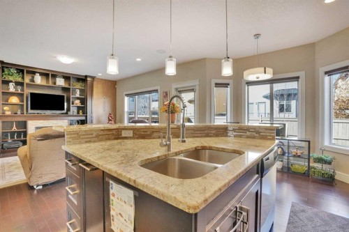 9 Saddlelake Grove Ne, Calgary, AB - Indoor Photo Showing Kitchen With Double Sink