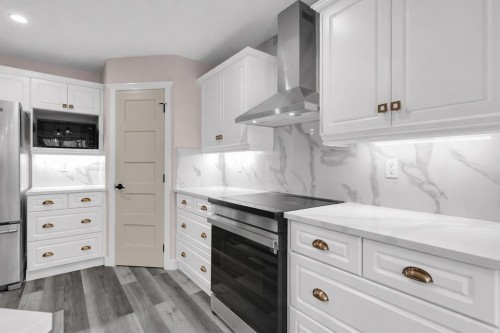 6 Douglas Woods Bay Se, Calgary, AB - Indoor Photo Showing Kitchen With Upgraded Kitchen