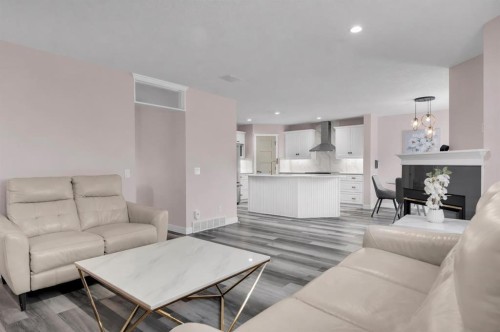 6 Douglas Woods Bay Se, Calgary, AB - Indoor Photo Showing Living Room