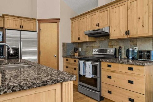 108 Casale Place, Canmore, AB - Indoor Photo Showing Kitchen With Stainless Steel Kitchen With Double Sink