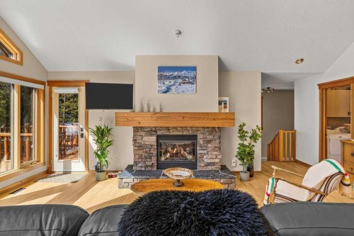 108 Casale Place, Canmore, AB - Indoor Photo Showing Living Room With Fireplace