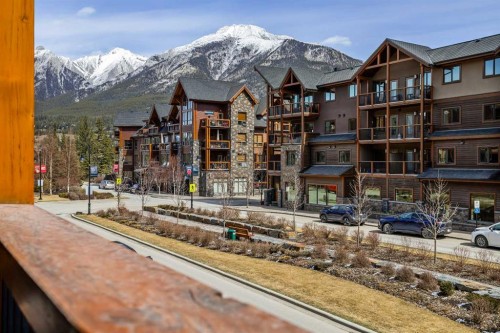 200-707 Spring Creek Drive, Canmore, AB - Outdoor With Facade